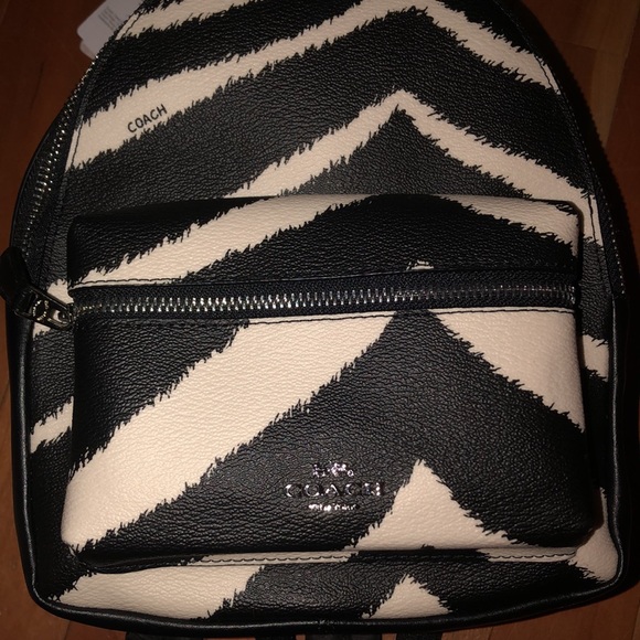 Coach NWT zebra backpack - Picture 2 of 3